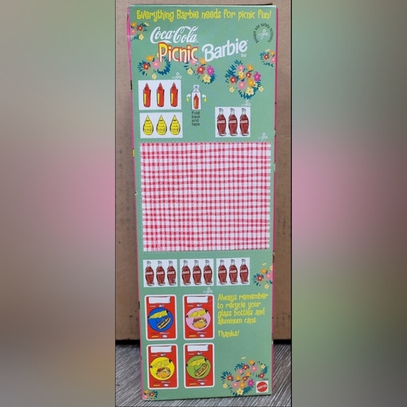 Vintage 1997 Special Edition Coca-Cola Picnic Barbie Doll 19626 - Picture 5 of 7